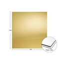 thumbnail image 2 of 12 in. x 12 in. x 1/16 in. Gold Thick Acrylic Square Mirror Sheet Scratch Resistant Cuttable Wall Sticker, 2 of 4