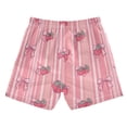 thumbnail image 2 of Kids' Beach Pants Comfortable Swim Trunks Pink Bows and Strawberries Shorts for Pool Vacation and Lounge Wear 2T, 2 of 8