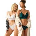 thumbnail image 4 of Sexyfree Lace Bra and Panty Set Sexy Lingerie Hook & Eye Underwear (No Padded）, 4 of 5