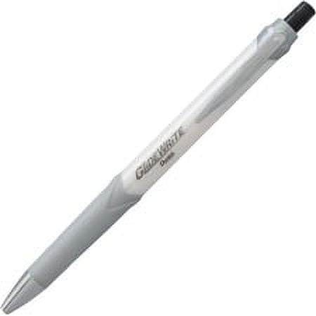Pentel GlideWrite Signature 1.0mm Ballpoint Pen - 1 mm Pen Point Size - Black, White Gel-based Ink - 1 Dozen Pentel GlideWrite Signature 1.0mm Ballpoint Pen - 1 mm Pen Point Size - Black, White Gel-based Ink - 1 Dozen