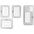 thumbnail image 2 of MasteelfCA 4pcs Multi-in-one Addressing Stencils Sewing Template Students Stationery Envelope Stencil, 2 of 8