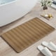 thumbnail image 4 of Absorbent Non Slip Bathroom Floor Mat | Linen Entrance Rug | Quick Dry Machine Washable | Soft Comfortable Texture | Decorative Pattern | Gray or Brown | 23.62x15.74 Inches, 4 of 6