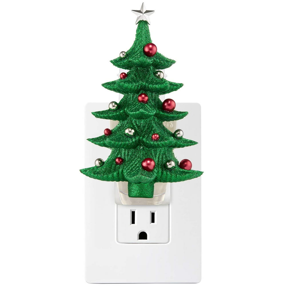 Bath and Body Works GLITTERY CHRISTMAS TREE Wallflowers Fragrance Plug