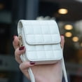 thumbnail image 5 of Allytechgroup Slim Faux Leather Crossbody Bag for Samsung Galaxy Z Flip 7 FE/ 6, Lightweight Shock-Absorbent Non-Slip Mini Purse with Magnetic Closure for Galaxy Z Flip 7 FE/ 6 Women Travel, White, 5 of 7