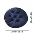 thumbnail image 4 of Fmbmuo Outdoor Cushions Thick 12x12 Inch Round UV Resistant Seat Cushions, 1Pcs Polyester Modern (Black), 4 of 5