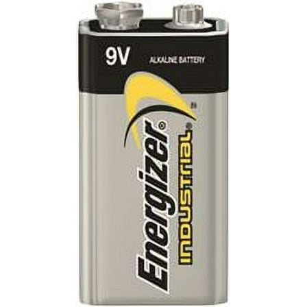 Energizer Industrial Alkaline Battery, 9 Volts, 12-Pack