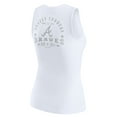 thumbnail image 3 of Women's WEAR by Erin Andrews White Atlanta Braves Rib-Knit Henley Tank Top, 3 of 5