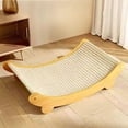 thumbnail image 4 of HOZADOIE Scratch Boards Office Supplies Sisal Rocking Bed with Scratch Board, 4 of 9