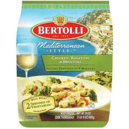 Bertolli Frozen: Mediterranean Style Chicken Rigatoni & Broccoli