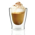 thumbnail image 6 of Circleware Thermax Double Wall Insulated Heat Resistant Espresso Latte Glasses Cappuccino Tea & Coffee Cups, 2-Piece Set,10.4oz., 6 of 7