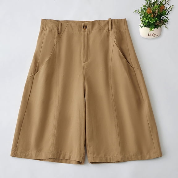 uublik High Waisted Shorts Women Summer Super Soft Jean Shorts Casual Summer Khaki