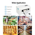 thumbnail image 4 of Thermal Label Printer High Speed Shipping Label Printer USB BT Connection Support 40-110mm Paper Width Compatible with Windows for Supermarket Store Restaurant Logistic, 4 of 7