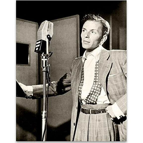 Lone Star Art Frank Sinatra Photo - 11x14 Unframed Print - Perfect Vintage House Decor