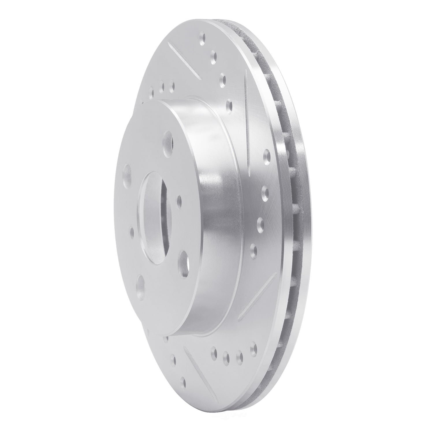 Dynamic Friction Company 631-76070R DFC Brake Rotor - Drilled And Slotted - Silver