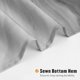 thumbnail image 4 of Cortina de ducha pequeña de mármol gris de 91 x 183 cm, juego de cortina de ducha estrecha de tamaño medio con diseño abstracto degradado, cortinas de ducha de tela modernas de 91 cm para una, 4 of 6