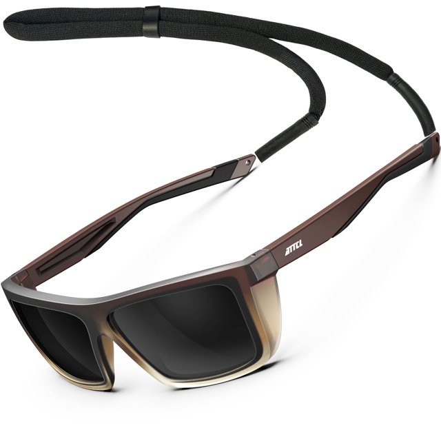 Gafas de sol deportivas polarizadas ATTCL TR90 con montura cuadrada para hombre