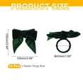 thumbnail image 2 of Uxcell Napkin Rings Bow, Velvet Napkin Holder for Holiday Table Decor Green, 2 of 5