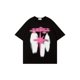 thumbnail image 1 of Camisetas gráficas vintage con diseño de humano y estrella para mujer, informales, de algodón, con cuello redondo y hombros caídos, de manga corta, holgadas y cómodas, para verano, para conciertos de, 1 of 6
