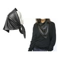thumbnail image 2 of Yokua Soft Faux Leather Triangle Scarf Womens Headscarf Covering Headwraps Bandana, 2 of 6