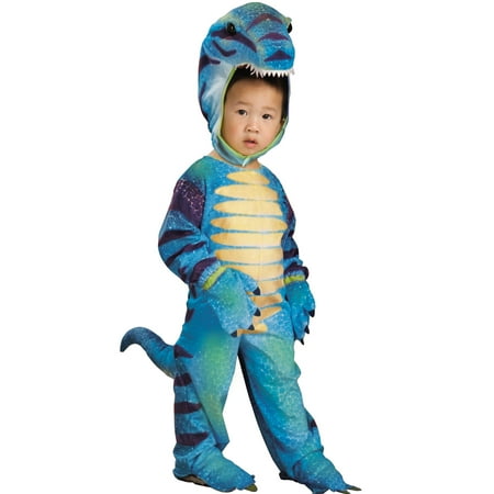 Kids Blue Dinosaur Dragon Plush T-Rex Halloween Costume Todd
