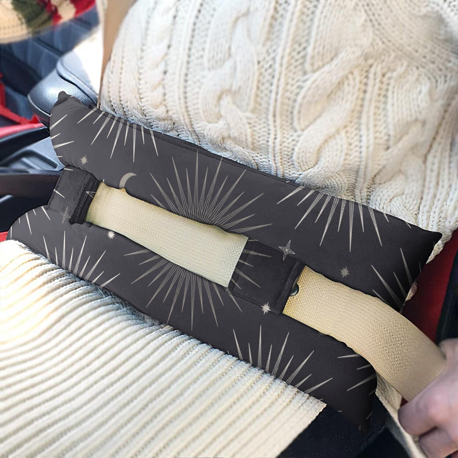 Astrology Print Mastectomy Pillow Car Seatbelt Cushion for Post-Surgery Comfort & Support