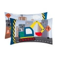 thumbnail image 6 of Everyday Kids Under Construction 4PC Full Size Bed Sheet Set, 6 of 8