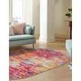 thumbnail image 2 of Rugs.com Lattice Frieze Collection Rug – 6' x 9' Oval Multi Medium Rug Perfect For Living Rooms, Large Dining Rooms, Open Floorplans, 2 of 9