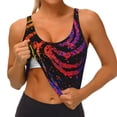thumbnail image 3 of Pofeuu A Bright Abstract Print Sports Bra for Women Sexy Vest Yoga Running Gym Fitness Crop Bras Tops-Large, 3 of 8