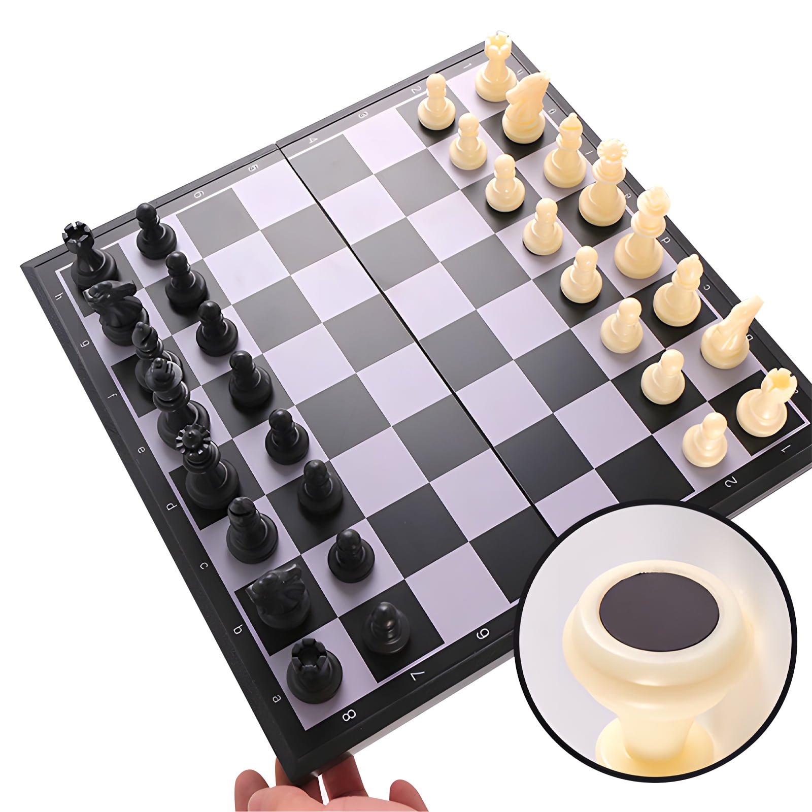 MUUDXI Magnetic Folding Chess Set, 12 Inches photo 3