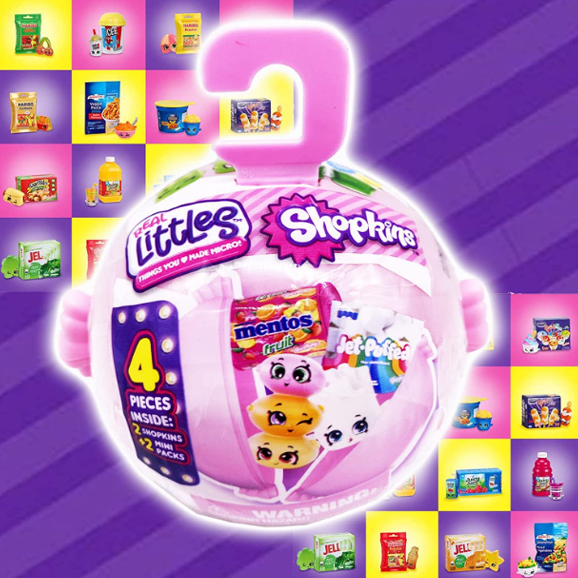 Shopkins Real Littles 16 Pieces Snack Time Play Set. Style May Vary –