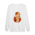 thumbnail image 3 of UKAP Sudadera con Estampado de Calabaza para Mujer, Sudadera de Otoño de Manga Larga, Jersey Informal con Cuello Redondo, Tops, 3 of 3