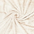 thumbnail image 3 of Exclusivo Mezcla Plush Fuzzy Fleece Queen Size Blanket, Super Soft Fluffy and Thick Blankets (Ivory, 90"x90"), 3 of 6