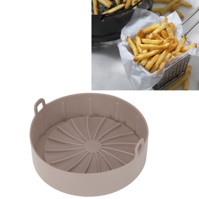 Alfombrilla de Silicona Lavable ANGGREK Para Olla Para Freír Al Aire Práctico Duradero Seguro Para La Salud