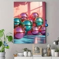thumbnail image 4 of UXIEQU 12x16 Inch Emerald Green Disco Balls Canvas Wall Art Maximalist Home Decor, 4 of 8