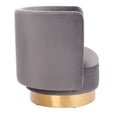 thumbnail image 5 of Safavieh Couture Brynlee Swivel Accent Chair - 29.7" W x 27.2" L x 29.7" H Slate Grey/Gold, 5 of 6