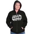 thumbnail image 3 of Do What You Love Quote Cute Inspiring Zip Up Hoodie Men's Women's Brisco Brands L, 3 of 6