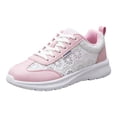 thumbnail image 6 of HEWUQI Bowling Shoes Women Lace up Arch Support Platform Wedge Walking Non Slip Sneakers Lightweight Casual Outdoor Athletic Footwear Pink Size 6, 6 of 6