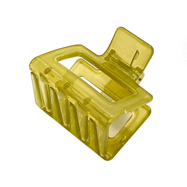 French Hair Claw Clip Small Solid Color Rectangle Hair Clamp Geometric Hair Claw