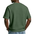 thumbnail image 3 of 250 Anniversary Usa Shirt Men Independence Day Patriotic Shirts Waffle V Neck 1776 - 2026 Tees Short Sleeve Loose We the People T Shirts Army Green 3XL, 3 of 3