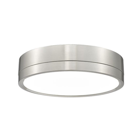 1006F12-BN-LED-Z-Lite-Algar - 24W 1 LED Flush Mount In Modern Style-3 Inches Tall and 12 Inches Wide-Brushed Nickel Finish