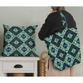 thumbnail image 5 of Soimoi Green Rayon Fabric Check & Geometric Printed Fabric 1 Yard 42 Inch Wide, 5 of 5