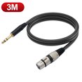 thumbnail image 2 of Cable TRS a XLR de 1/1 8/3/5/10 M 635mm conector de cuarto de pulgada de PVC equilibrado a Cable de micrófono XLR para micrófono/mezclador, 2 of 8