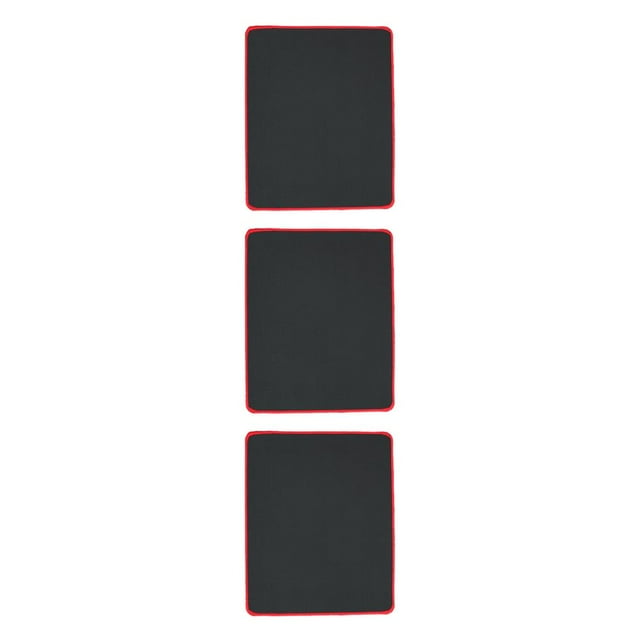 ZheElen 2021 Hot Non Wear Resistant Computer Notebook Soft Edge Seamed Mouse red 180*220*2mm 3Set