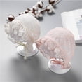 thumbnail image 3 of FZFLZDH 1 gorro de encaje para niña, con ojales, para bautizo, transpirable, protector solar, de 3 a 18 meses, 3 of 5