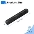 thumbnail image 2 of 5/8" x 3.35" Fully All Threaded Rod, 2Pack B7 Alloy Steel Long Threaded Screw Right Hand Threads Fully Studding Rod Bar, 2 of 6