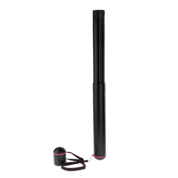 Tubo de almacenamiento de póster de expansible con correa para el hombro Se expande desde 22.44 '' hasta 39.37 '' con cubierta Durable Negro Macarena Tubo de almacenamiento de carteles