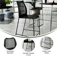 thumbnail image 4 of Flash Furniture Stack Bar Stool with Air-Vent Back and Powder Coated Sled Base, 4 of 11