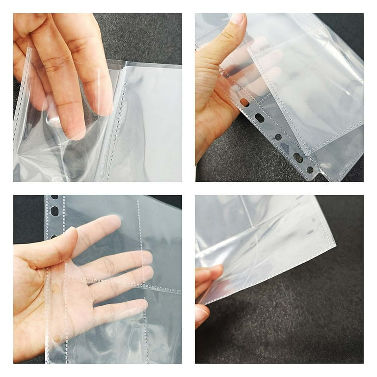 Card Sleeves Trading Card Holder Binder Sleeves 9 Pocket Page Protector  Double-sided Baseball Binder Sleeves for Coupon Baseball Sport Business  Cards ...
