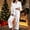 1-White, variant on Women Christmas Pajamas Holiday Cute Print Long Sleeve Button down Sleepwear Nightwear Warm Womens Pajamas Cozy Loungewear