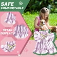 thumbnail image 4 of GASTROPOD Dog Dresses for Small Dogs Girl,Crepe Woven Fabric Solid Everyday Dress Dog Dresses,Sweet Yet Lively with Tulip Dog Clothes for Small Dogs,Purple,Xl, 4 of 7